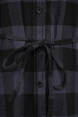 Lucy Longshirt Long Sleeve Black/Grey Gingham Dama Brandit - Stil Casual Versatil