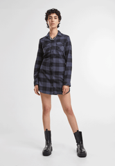 Lucy Longshirt Long Sleeve Black/Grey Gingham Dama Brandit - Stil Casual Versatil