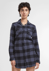 Lucy Longshirt Long Sleeve Black/Grey Gingham Dama Brandit - Stil Casual Versatil