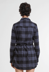 Lucy Longshirt Long Sleeve Black/Grey Gingham Dama Brandit - Stil Casual Versatil