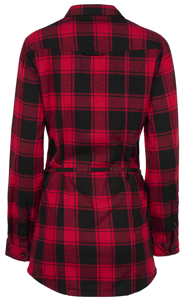 Lucy Longshirt Long Sleeve Red/Black Checkered Dama Brandit - Confort Casual Versatil