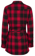 Lucy Longshirt Long Sleeve Red/Black Checkered Dama Brandit - Confort Casual Versatil