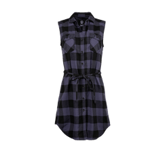 Rochie Fara Maneci Gracey Black/Grey Gingham Dama Brandit - Eleganță Funcțională