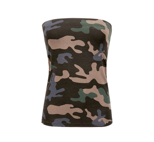 Top Bandeau 2in1 Dama Brandit Dark Camo - Stil Versatil