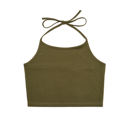 Top Neckholder Olive Dama Brandit - Versatilitate Urbana