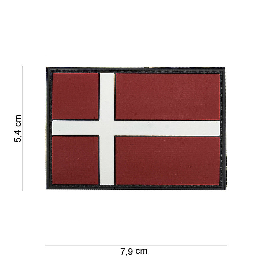 Emblemă Tactică Denemarken #15066 | 3D PVC, Velcro