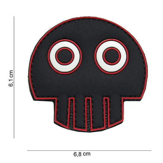 Emblemă Craniu Ochi Mare 3D | PVC, Velcro