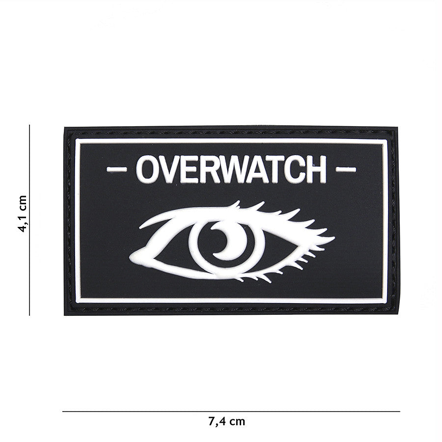 Emblemă Overwatch 3D PVC - Negru | Velcro, Durabil