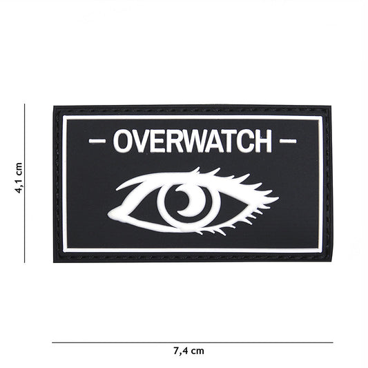 Emblemă Overwatch 3D PVC - Negru | Velcro, Durabil