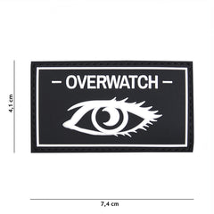 Emblemă Overwatch 3D PVC - Negru | Velcro, Durabil