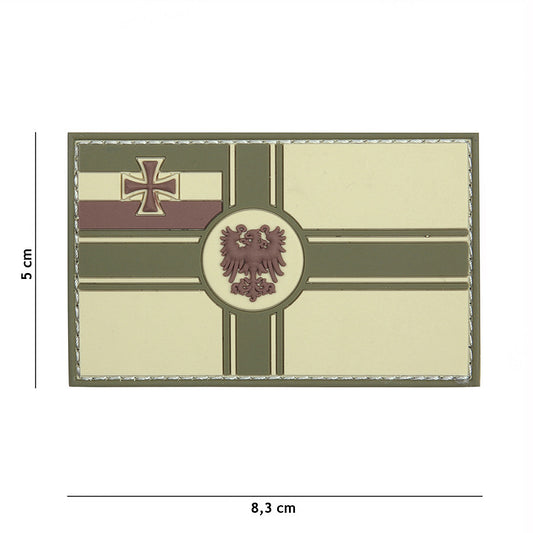 Emblemă 3D PVC Duitse Empire Vlag - Multicolor | Cu Velcro