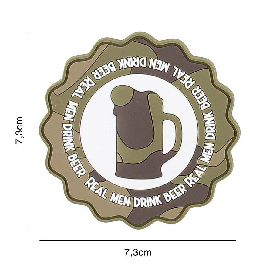 Emblemă 3D PVC Drink Beer Woodland | Velcro, 3D Design