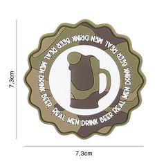 Emblemă 3D PVC Drink Beer Woodland | Velcro, 3D Design