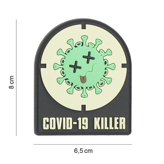 Emblema Embleem 3D PVC Covid-19 killer #8091 | PVC, Velcro