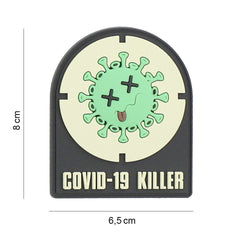 Emblema Embleem 3D PVC Covid-19 killer #8091 | PVC, Velcro