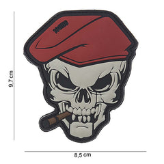 Patch 3D PVC Skull - Patch tactic cu prindere Velcro