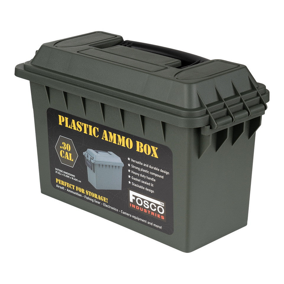 Ladă Munitie Plastic .30 Cal - Verde | Etanșă, Stivuibilă