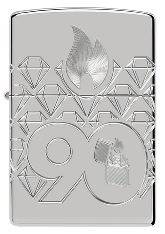Bricheta originala Zippo's 90th Anniversary Sterling Silver Collectible