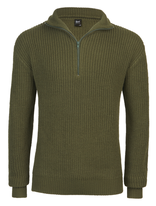 Pulover Marine Troyer Olive Brandit - Caldura Robusta