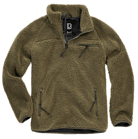 Hanorac Teddyfleece Troyer Olive Brandit - Căldură Esențială