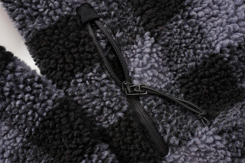 Hanorac Teddyfleece Troyer Black Grey