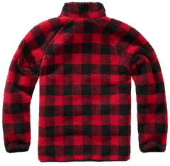 Hanorac Teddyfleece Troyer Red/Black Checkered Brandit - Caldura Esentiala