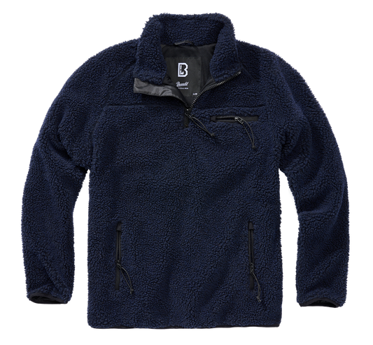 Hanorac Teddyfleece Troyer Navy Brandit - Caldura Esentiala