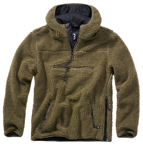 Hanorac Teddyfleece Worker Pullover Oliv