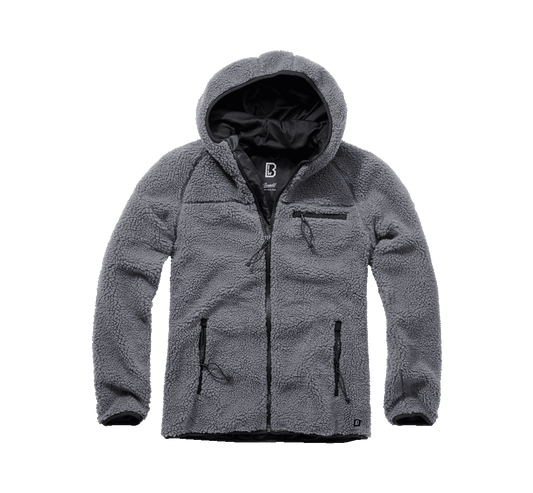 Hanorac Teddyfleece Worker Anthracite Brandit - Caldura si Mobilitate