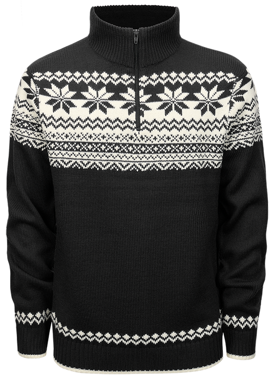 Pulover Norvegian Negru Brandit - Caldura Esentiala