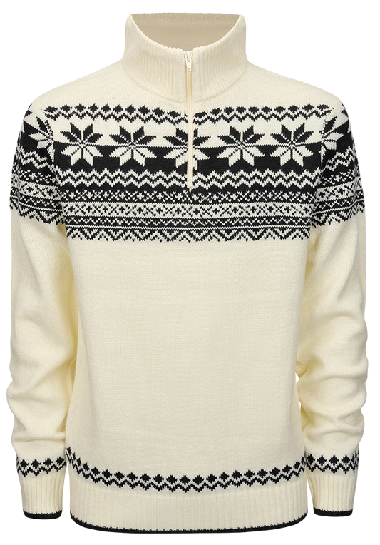 Pulover Norvegian Alb Brandit - Caldura Esentiala si Durabilitate