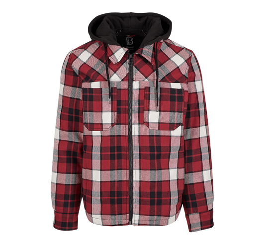 Hanorac Top Heavy Twill Red Black Ch Brandit - Caldura si Rezistenta