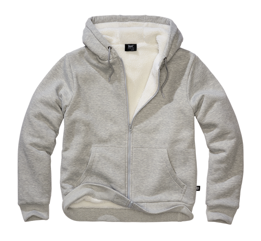 Hanorac Teddylining Grey Melange Brandit - Caldura si Stil Urban