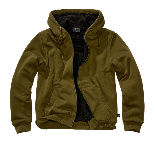 Hanorac Teddylining Olive Brandit - Caldura si Confort Superior