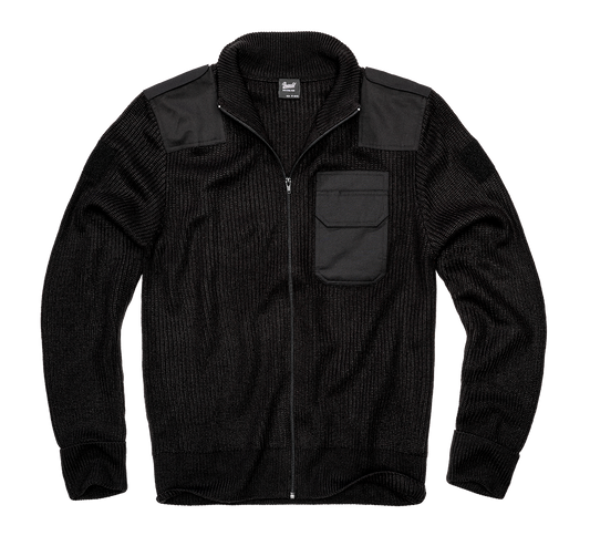 Cardigan BW Negru Brandit - Caldura si Rezistenta