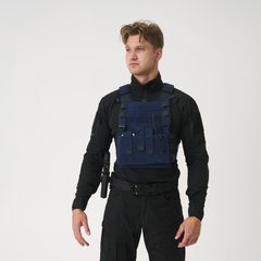 Set Vestă Tactică Helikon-Tex Guardian Law Enforcement Sentinel Blue Modulabilitate MOLLE/PALS
