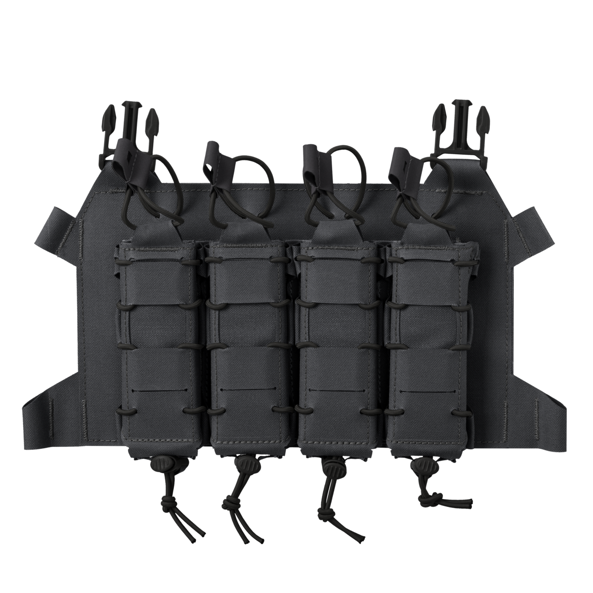 Panou frontal Helikon-Tex Skeletonized Quad SMG Flap Shadow Grey MOLLE/PALS