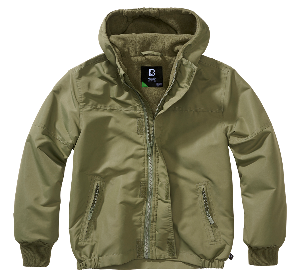 Geaca de Vant Frontzip Olive Copii Brandit - Protectie Activa