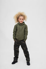 Geaca de Vant Frontzip Olive Copii Brandit - Protectie Activa