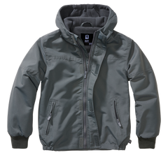 Geaca de Vant Frontzip Anthracite Copii Brandit - Protectie Activa