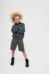 Geaca de Vant Frontzip Anthracite Copii Brandit - Protectie Activa