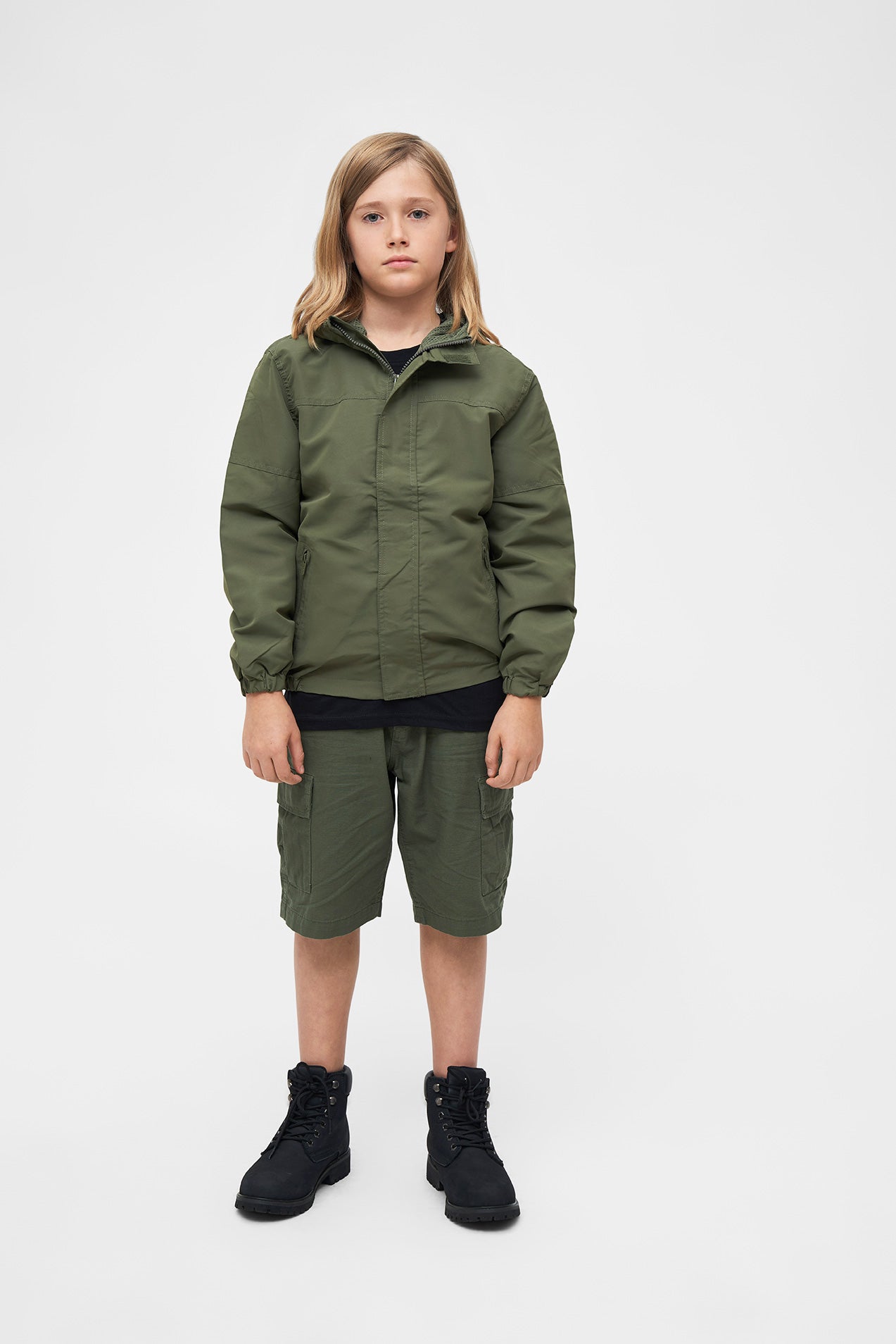 Geaca de Vant Summer Frontzip Olive Copii Brandit - Protectie Usoara si Stil