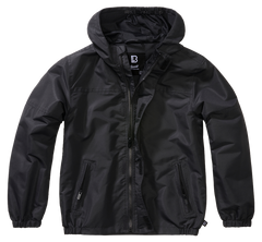 Geaca de Vant Summer Frontzip Negru Copii Brandit - Confort Activ