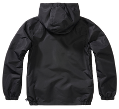 Geaca de Vant Summer Frontzip Negru Copii Brandit - Confort Activ