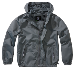 Geaca de Vant Summer Frontzip Anthracite Copii Brandit - Libertate in Miscare