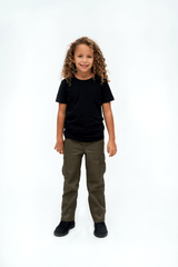 Tricou Negru Copii Brandit - Confort Superior