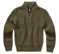 Pulover Marine Troyer Olive Copii Brandit - Caldura si Rezistenta