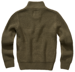 Pulover Marine Troyer Olive Copii Brandit - Caldura si Rezistenta