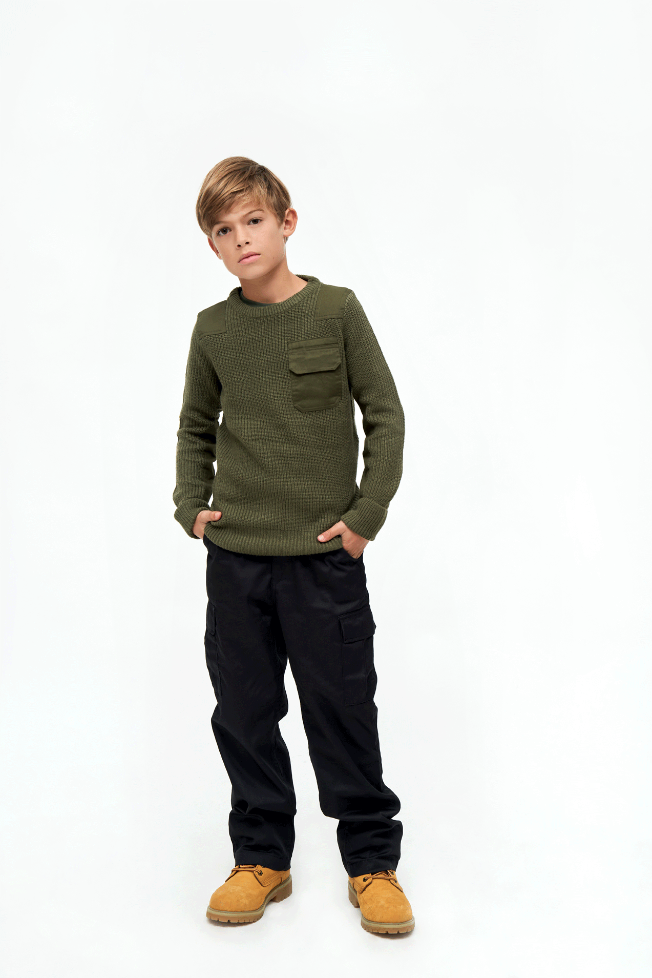 Pulover BW Olive Copii Brandit - Caldura si Durabilitate