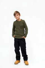 Pulover BW Olive Copii Brandit - Caldura si Durabilitate